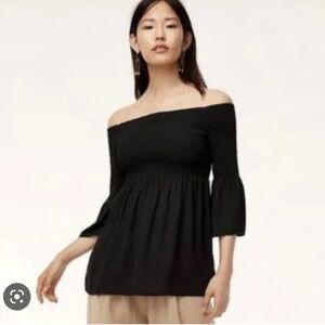 Babaton Boatneck Smocked Blouse